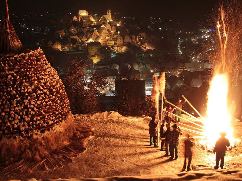 Schwarzwald Altensteiger Fackeln Weihnachtsurlaub Weihnachten Ausflug