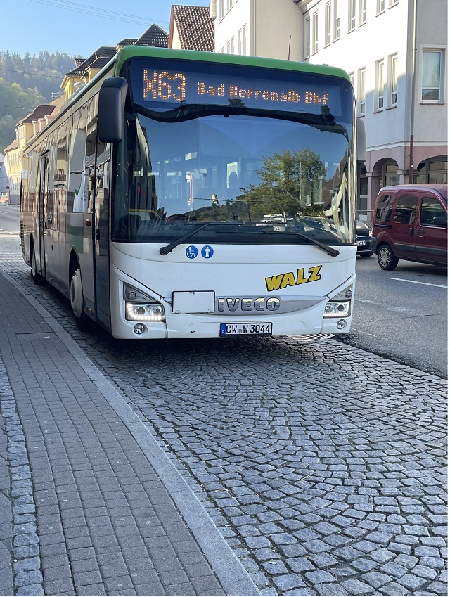 bwregiobus X63 von Calw nach Bad Wildbad